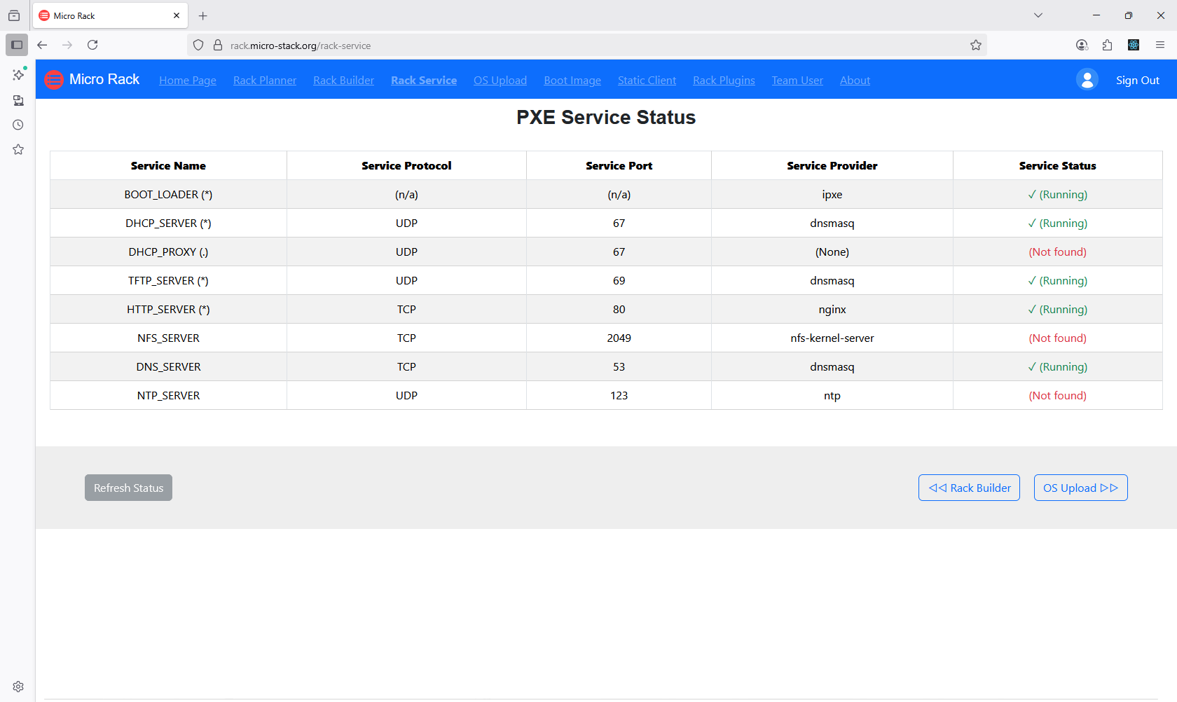 Figure 4: Health page